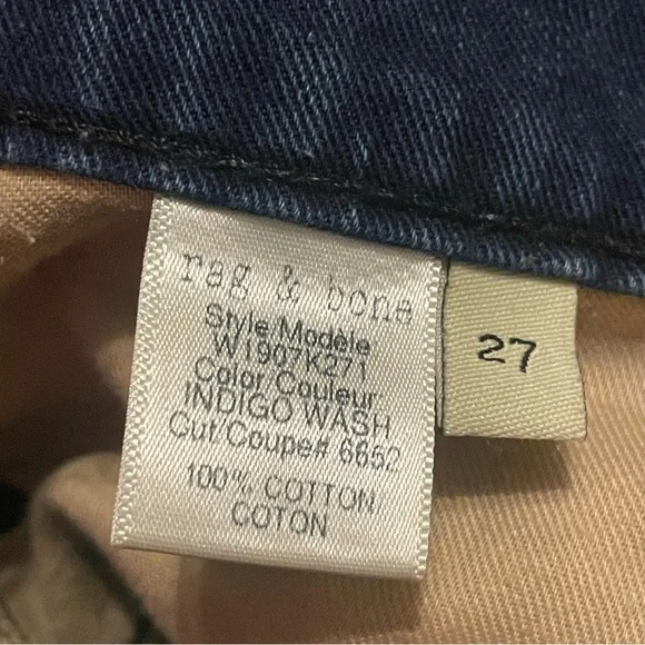 Rag & Bone Indigo shorts size 27 - Picture 4 of 5
